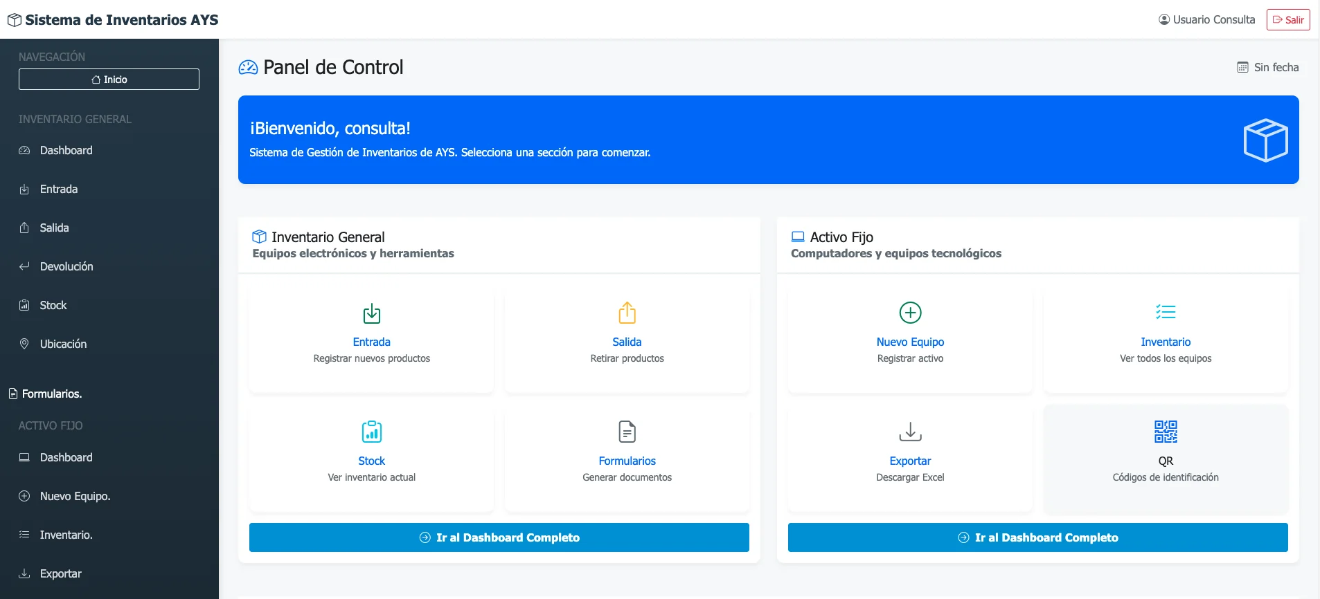 Captura 1 de Sistema de Inventario